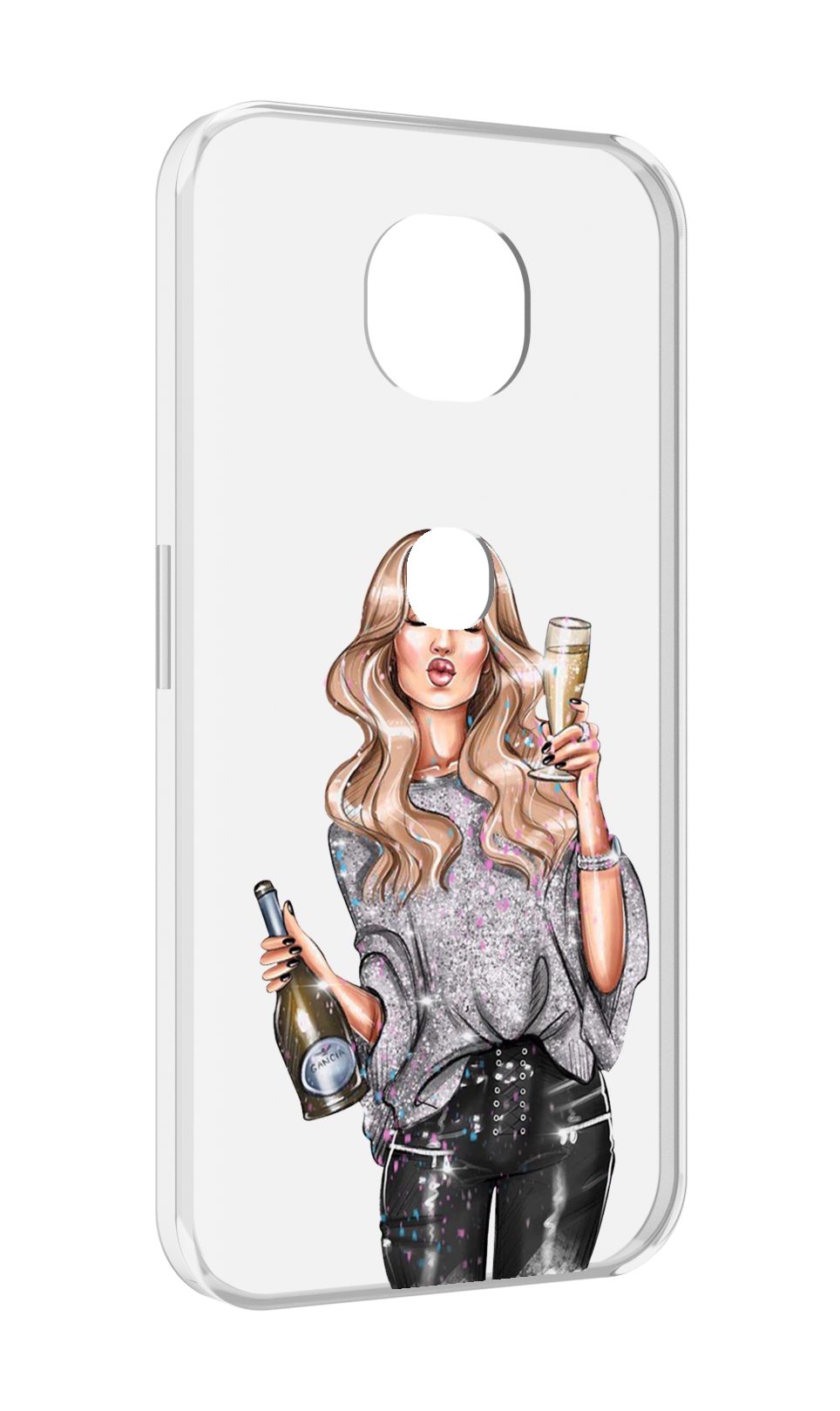 Чехол MyPads красивая-любительница-шампанского женский для Motorola Moto G5S (XT1799-2), Прозрачный, Tocco
Чехол MyPads красивая-любительница-шампанского женский для Motorola Moto G5S (XT1799-2), Прозрачный, Tocco