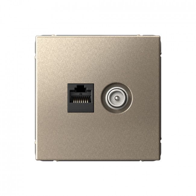 Розетка ТВ + компьютерная RJ45 категория 5E двойная механизм Systeme Electric GAL000589, Золотистый
Розетка ТВ + компьютерная RJ45 категория 5E двойная механизм Systeme Electric GAL000589, Золотистый