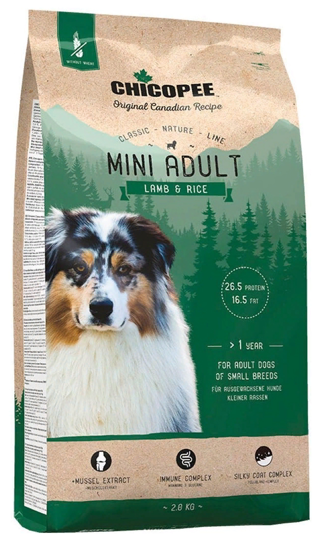 CHICOPEE CHICOPEE CLASSIC NATURE LINE MINI ADULT LAMB & RICE для взрослых собак маленьких
CHICOPEE CHICOPEE CLASSIC NATURE LINE MINI ADULT LAMB & RICE для взрослых собак маленьких
