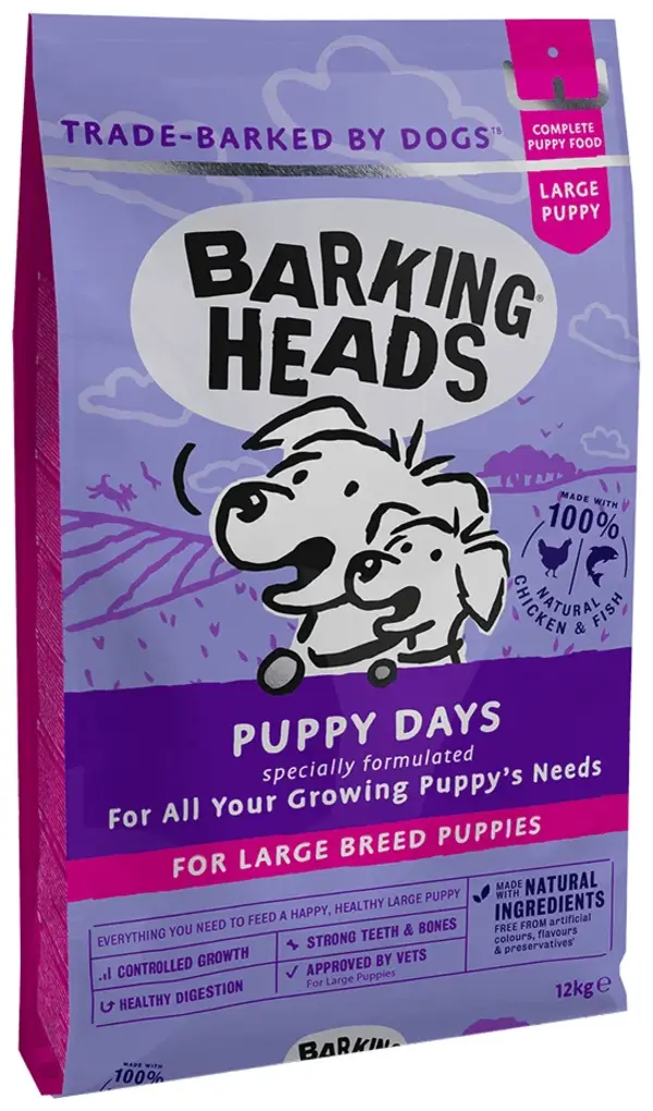 Сухой корм для щенков BARKING HEADS Щенячьи деньки с курицей, лососем и рисом, 2шт по 12кг
Сухой корм для щенков BARKING HEADS Щенячьи деньки с курицей, лососем и рисом, 2шт по 12кг