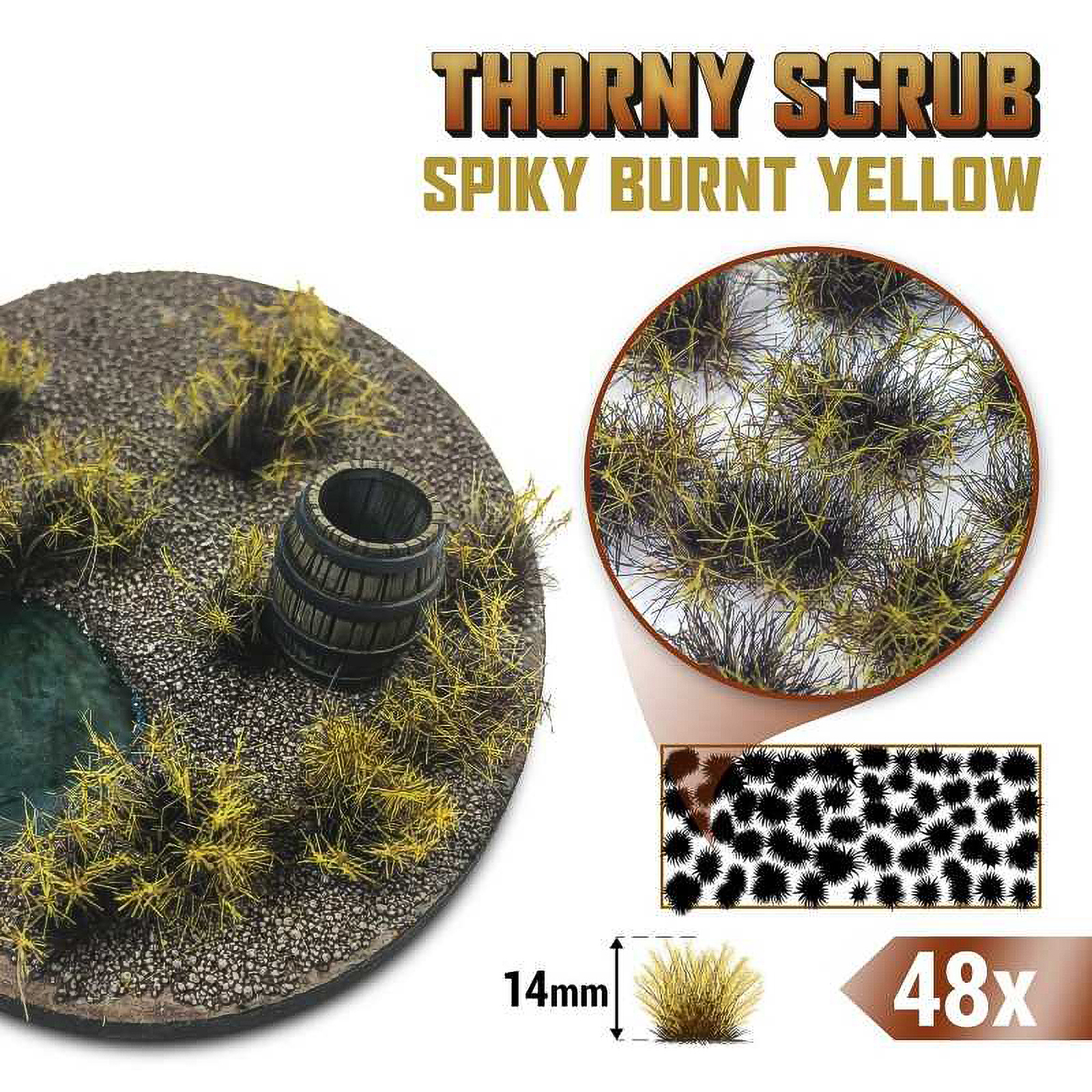 Пучки травы для моделирования Green Stuff World Thorny Scrub 14 mm Spiky Burnt Yellow, Thorny Scrub
Пучки травы для моделирования Green Stuff World Thorny Scrub 14 mm Spiky Burnt Yellow, Thorny Scrub