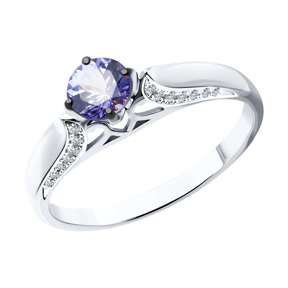 Кольцо из белого золота с бриллиантом/танзанитом р. 16 SOKOLOV Diamonds 6014075, 6014075
Кольцо из белого золота с бриллиантом/танзанитом р. 16 SOKOLOV Diamonds 6014075, 6014075