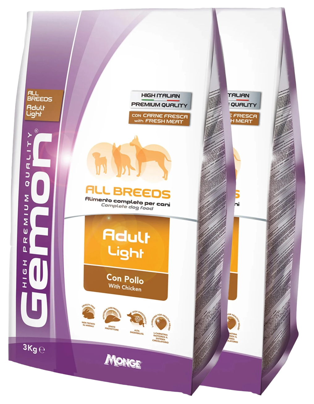 Сухой корм для взрослых собак средних пород Gemon Adult Medium курица, 4 шт по 3 кг
Сухой корм для взрослых собак средних пород Gemon Adult Medium курица, 4 шт по 3 кг