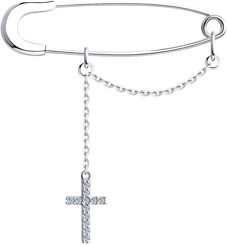 Брошь из серебра с фианитом Yana Jewellery 117/08W-fianit-cross-chain, 117/08W-fianit-cross-chain
Брошь из серебра с фианитом Yana Jewellery 117/08W-fianit-cross-chain, 117/08W-fianit-cross-chain