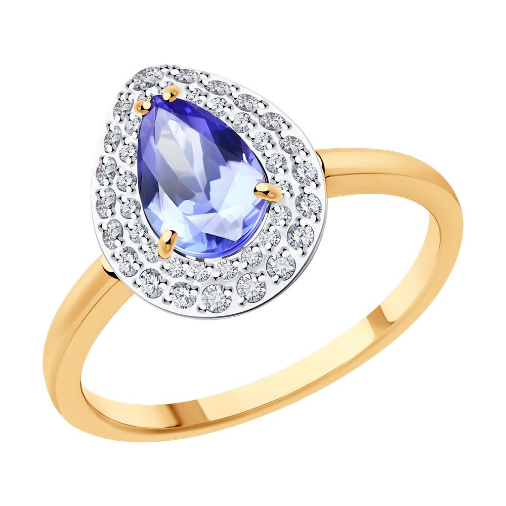 Кольцо из красного золота с бриллиантом/танзанитом р. 17,5 SOKOLOV Diamonds 6014285, 6014285
Кольцо из красного золота с бриллиантом/танзанитом р. 17,5 SOKOLOV Diamonds 6014285, 6014285