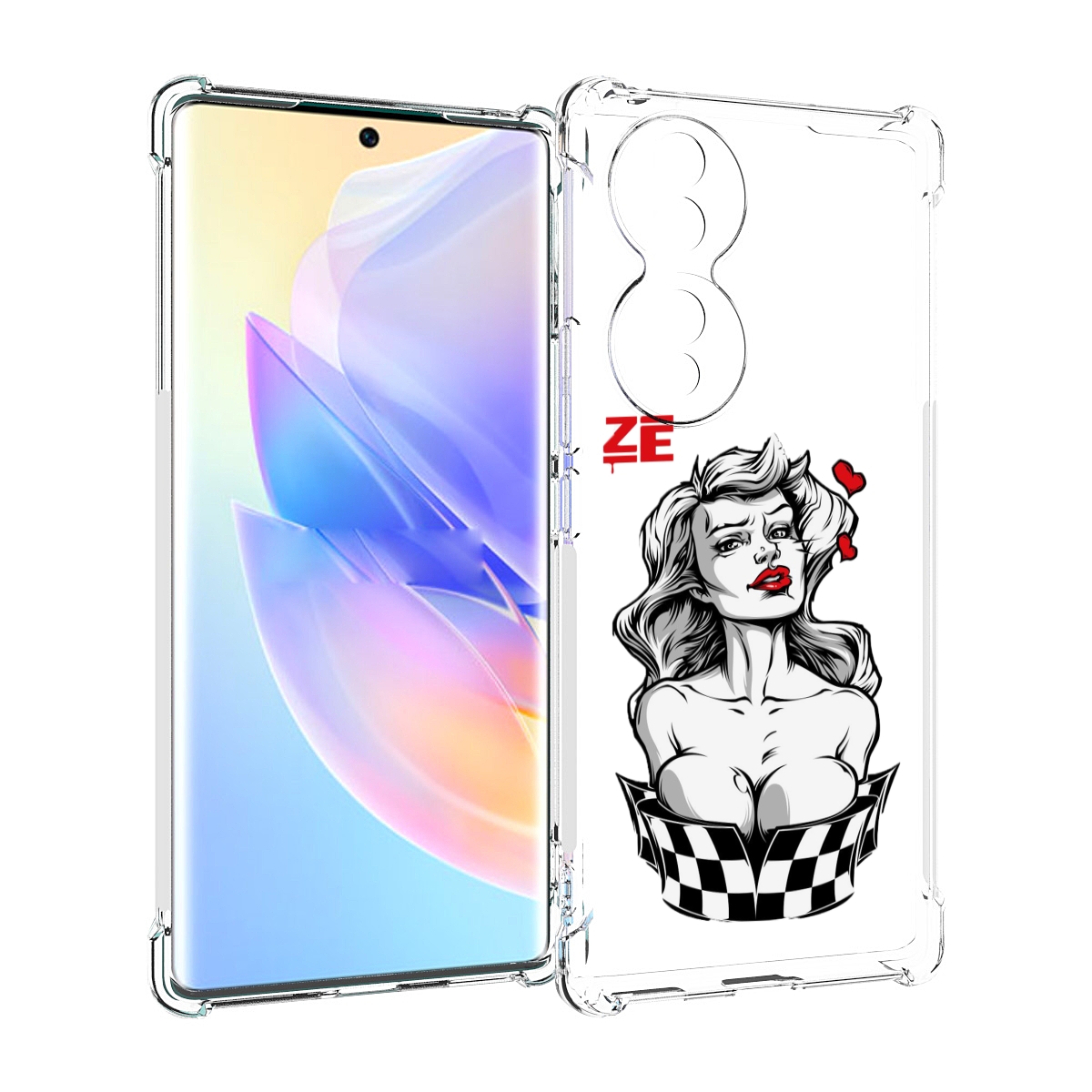 Чехол MyPads черно белая девушка с красными губами женский для Honor 70, Прозрачный, Tocco
Чехол MyPads черно белая девушка с красными губами женский для Honor 70, Прозрачный, Tocco