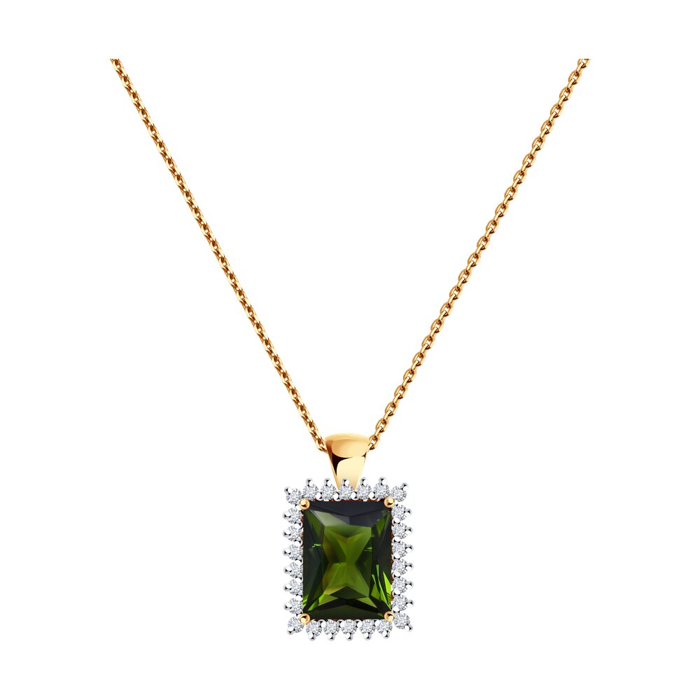 Колье из красного золота с бриллиантом/турмалином 45 см SOKOLOV Diamonds 6074046, 6074046
Колье из красного золота с бриллиантом/турмалином 45 см SOKOLOV Diamonds 6074046, 6074046