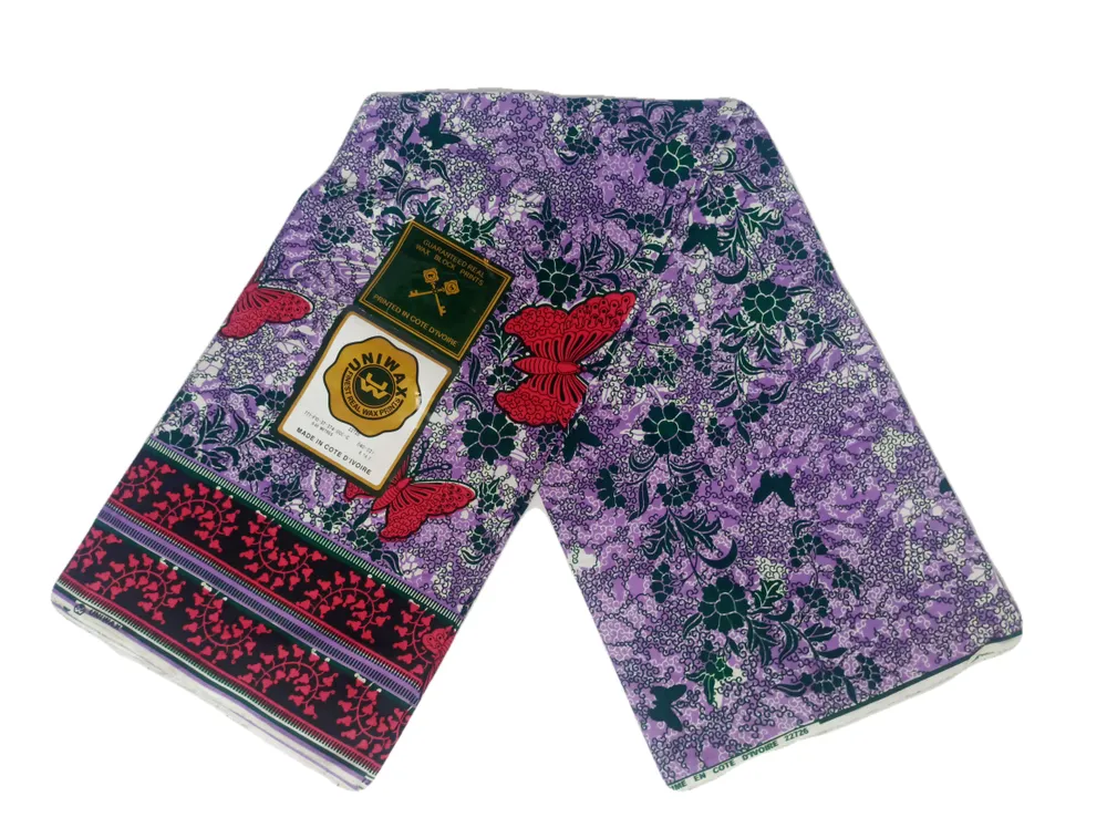 Африканский хлопок Uniwax. Ткань с восковым принтом из Кот-д’Ивуар Purple Butterfly, Разноцветный
Африканский хлопок Uniwax. Ткань с восковым принтом из Кот-д’Ивуар Purple Butterfly, Разноцветный