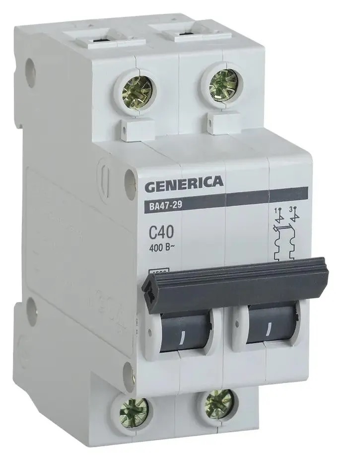 Выключатель автоматический IEK Generica MVA25-2-040-C 40A тип C 4.5kA 2П 400В 2мод серый у, Выключатель автоматический IEK Generica (MVA25-2-040-C) 40A тип C 4.5kA 2П 400В 2мод серый (упак.:1ш
Выключатель автоматический IEK Generica MVA25-2-040-C 40A тип C 4.5kA 2П 400В 2мод серый у, Выключатель автоматический IEK Generica (MVA25-2-040-C) 40A тип C 4.5kA 2П 400В 2мод серый (упак.:1ш