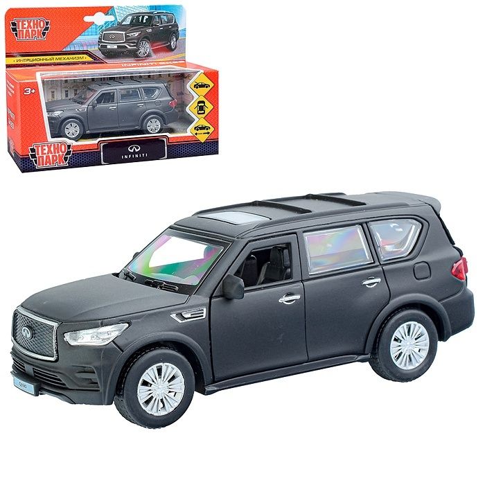 Машинка Технопарк Infiniti QX80, 12,5 см, открываются двери, черный QX80-12MAT-BK
Машинка Технопарк Infiniti QX80, 12,5 см, открываются двери, черный QX80-12MAT-BK