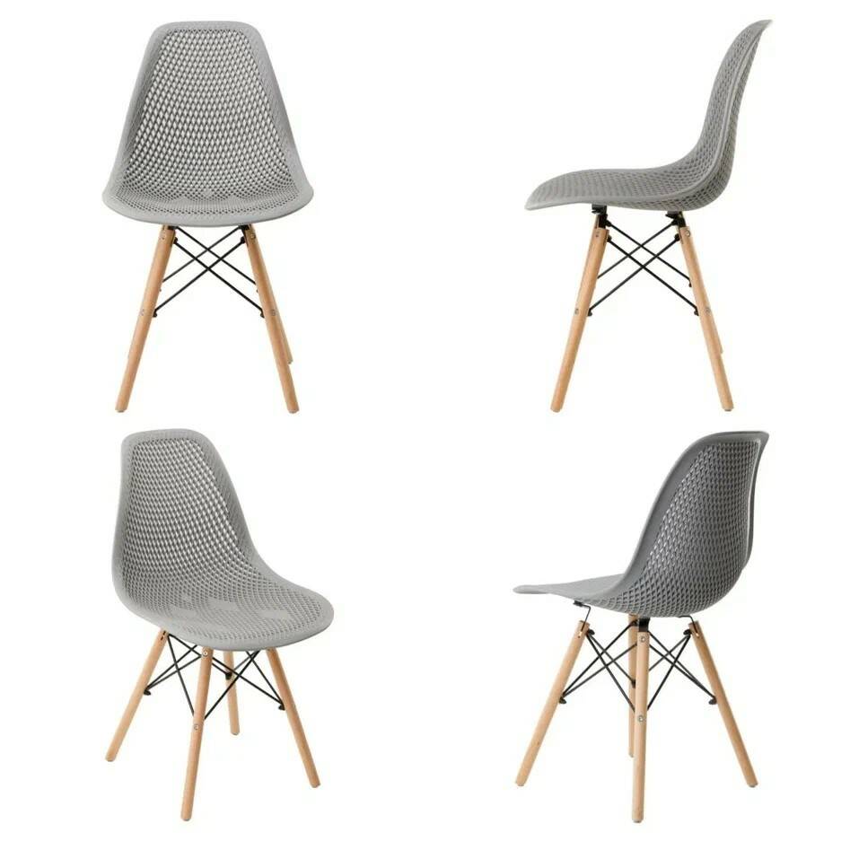 Стулья ажурные LEON для кухни со спинкой в стиле EAMES DSW, серые, набор 4 шт, Стул ажурный LEON Premium в стиле EAMES DSW
Стулья ажурные LEON для кухни со спинкой в стиле EAMES DSW, серые, набор 4 шт, Стул ажурный LEON Premium в стиле EAMES DSW