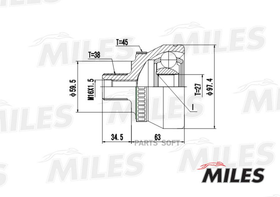 Шрус Наружный Audi A4/A6/A8/Vw Passat/Skoda Superb 1.9tdi-2.8 94-05 (Gkn 301961) Ga20036 M
Шрус Наружный Audi A4/A6/A8/Vw Passat/Skoda Superb 1.9tdi-2.8 94-05 (Gkn 301961) Ga20036 M