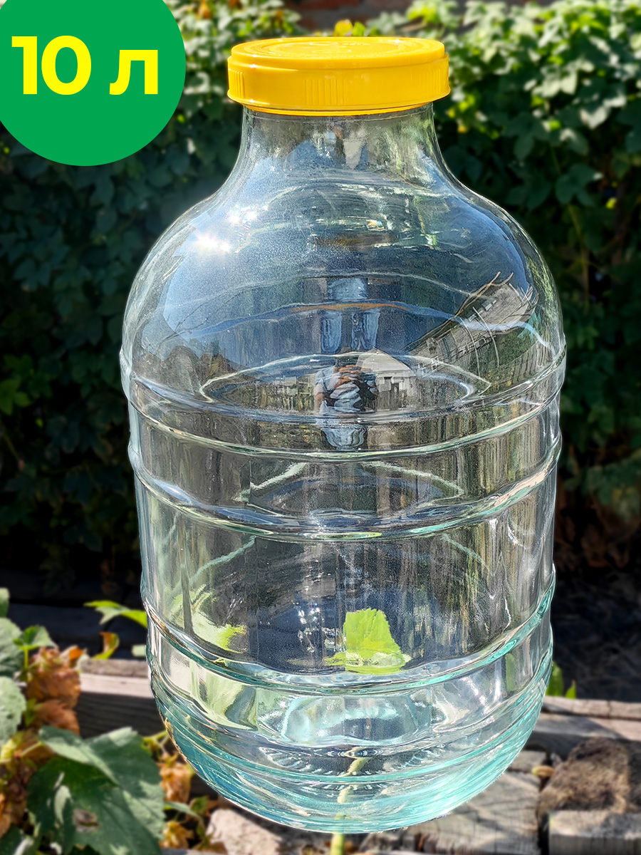 Бутыль NiNaGlass ВИНТ 10л d=100 в индивидуальной упаковке с крышкой, Прозрачный, бутыль
Бутыль NiNaGlass ВИНТ 10л d=100 в индивидуальной упаковке с крышкой, Прозрачный, бутыль