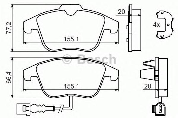 Тормозные колодки Bosch передние для Audi Q3 11/Volkswagen Sharan 10- 986494372
Тормозные колодки Bosch передние для Audi Q3 11/Volkswagen Sharan 10- 986494372