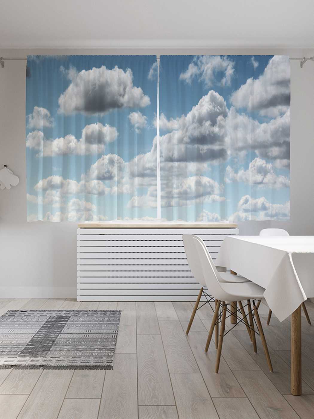 Классические шторы JoyArty "Облачный город", серия Oxford DeLux, 2 полотна 145x180 см, Облачный город 
Классические шторы JoyArty "Облачный город", серия Oxford DeLux, 2 полотна 145x180 см, Облачный город