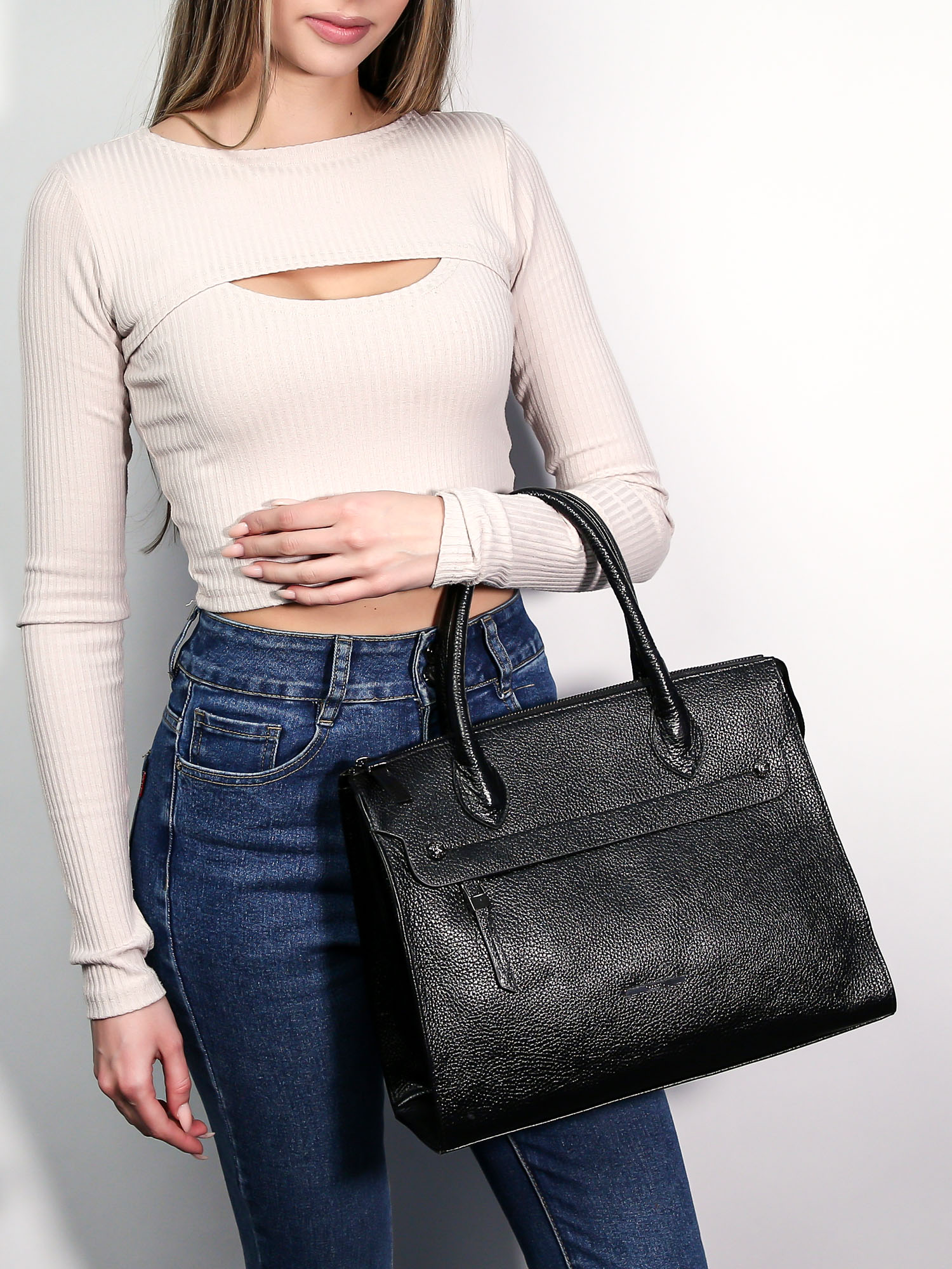 Сумка тоут женская Karya 2441K черная/зернистая, Черный, 2441K
Сумка тоут женская Karya 2441K черная/зернистая, Черный, 2441K