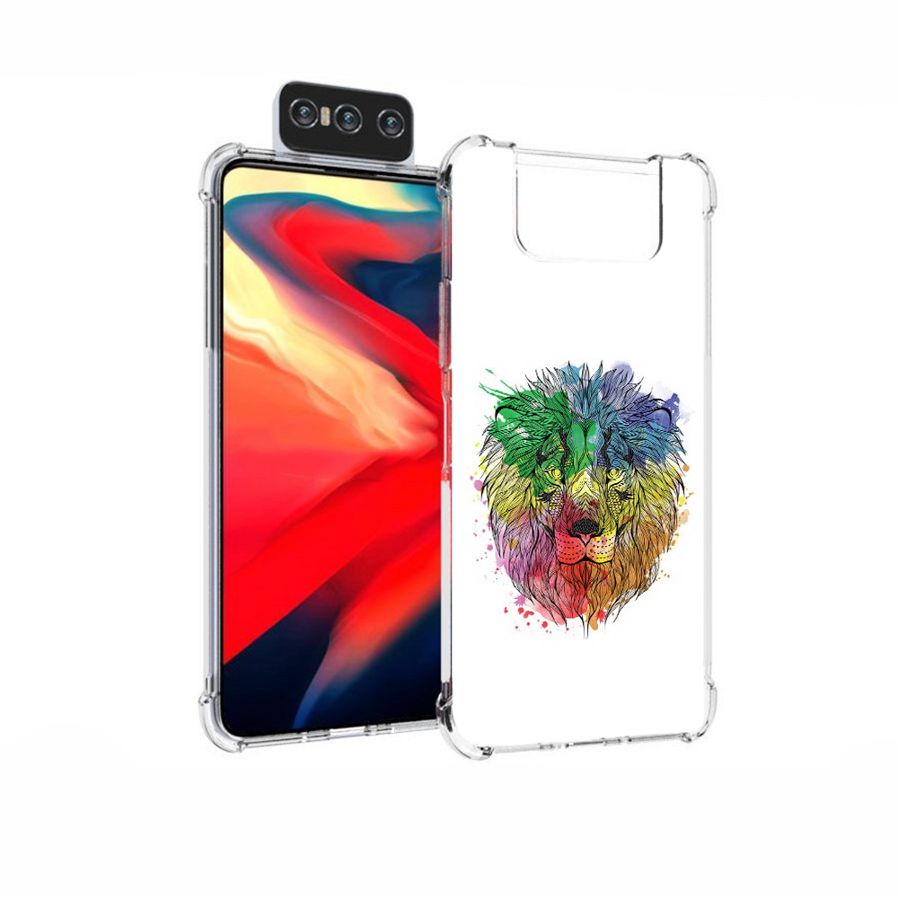 Чехол MyPads Tocco для Asus Zenfone 7 (ZS670KS) разноцветный гордый лев, Прозрачный, Tocco
Чехол MyPads Tocco для Asus Zenfone 7 (ZS670KS) разноцветный гордый лев, Прозрачный, Tocco