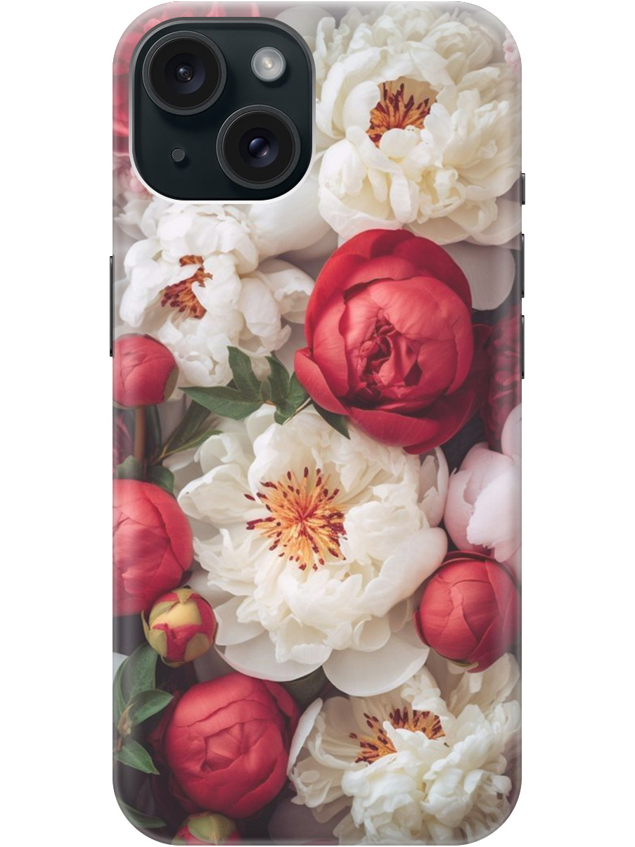 Силиконовый чехол на Apple iPhone 15 с рисунком "Красно-белые пионы", Белый;красный, 20000001
Силиконовый чехол на Apple iPhone 15 с рисунком "Красно-белые пионы", Белый;красный, 20000001