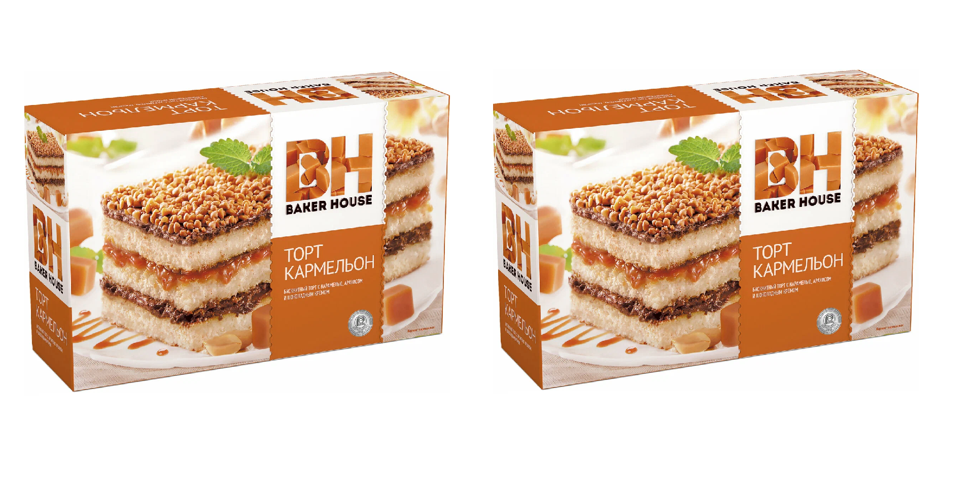 Торт Baker House Кармельон, 350 г х 2 шт
Торт Baker House Кармельон, 350 г х 2 шт