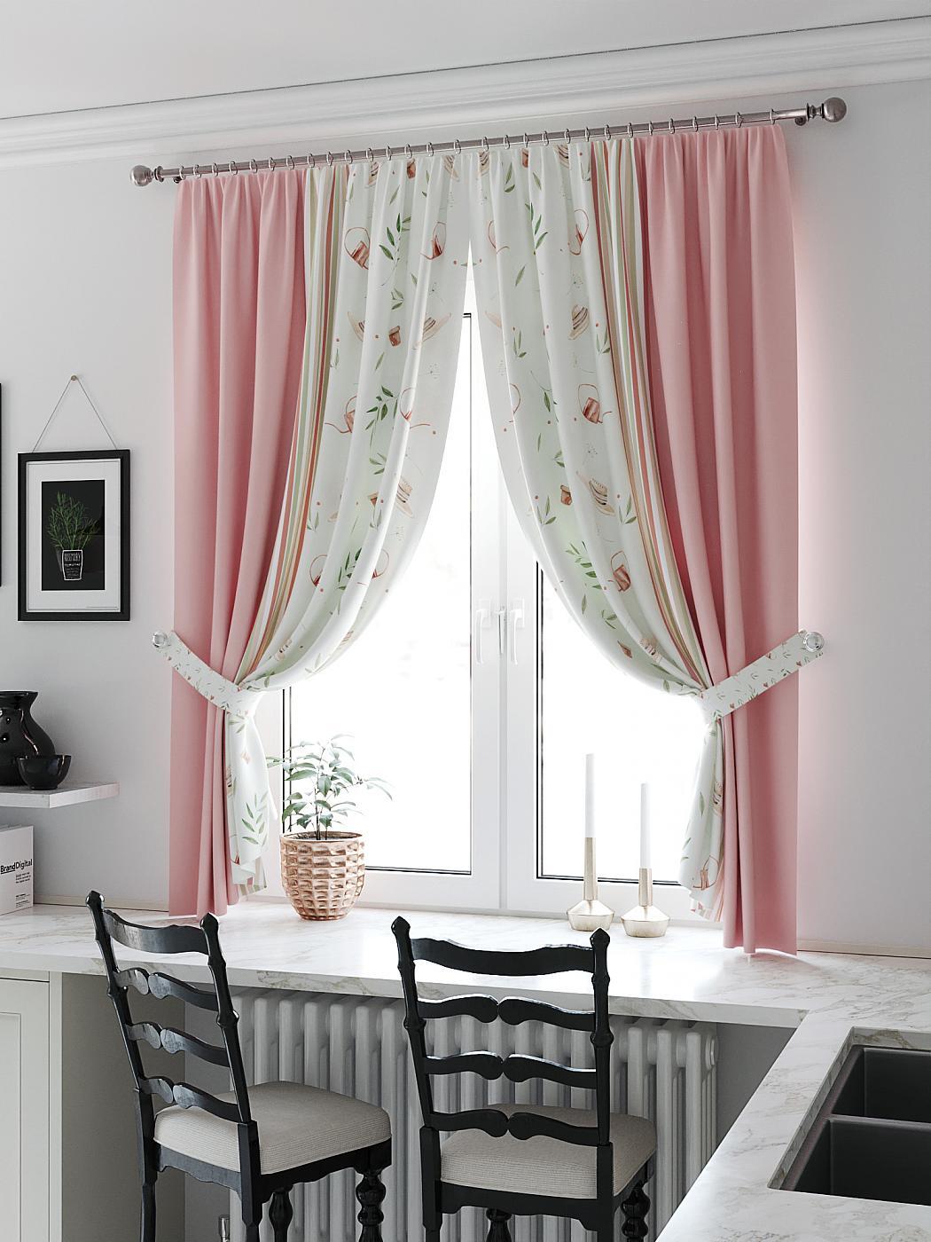 Комплекты штор AT HOME Кронквирс (розовый) высота 180 см, ширина 150 см, Бежевый, 961237
Комплекты штор AT HOME Кронквирс (розовый) высота 180 см, ширина 150 см, Бежевый, 961237