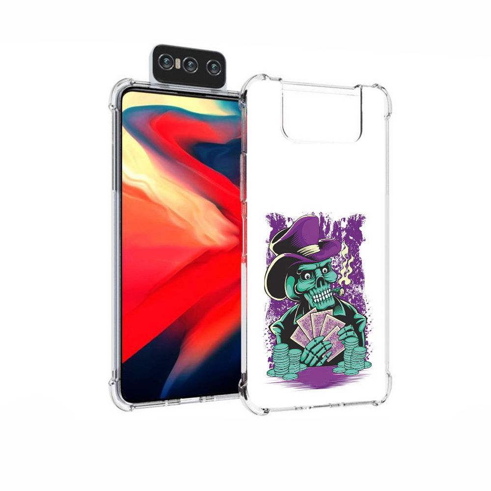 Чехол MyPads Tocco для Asus Zenfone 7 (ZS670KS) зеленый череп с картами, Прозрачный, Tocco
Чехол MyPads Tocco для Asus Zenfone 7 (ZS670KS) зеленый череп с картами, Прозрачный, Tocco