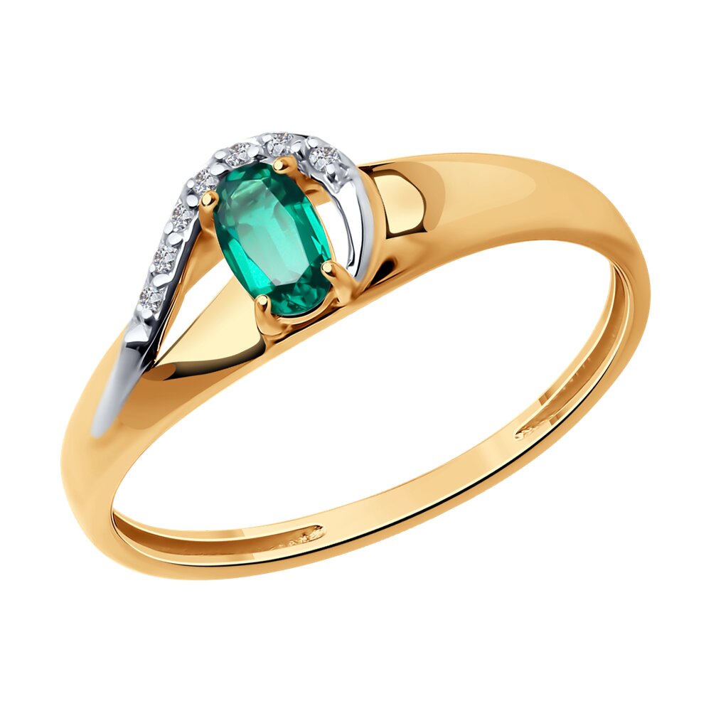 Кольцо из золота р. , SOKOLOV Diamonds 71-00189, бриллиант\изумруд искусственный, 71-00189
Кольцо из золота р. , SOKOLOV Diamonds 71-00189, бриллиант\изумруд искусственный, 71-00189