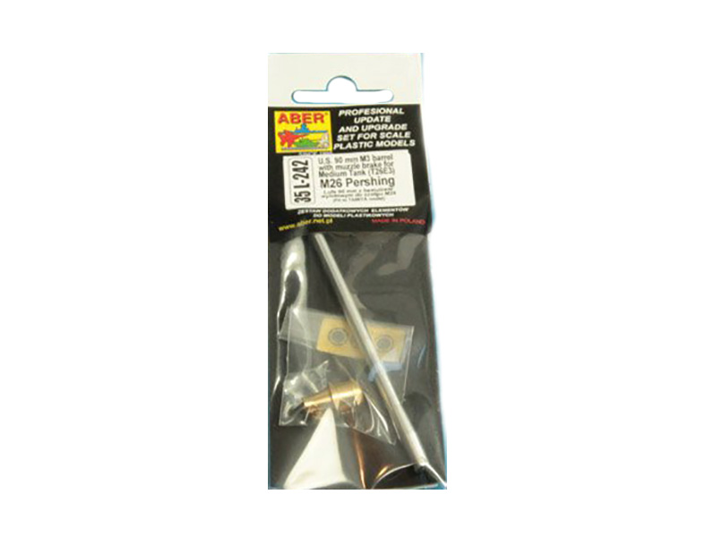 35 L-242 Aber 1/35 U.S 90 mm M3 barrel with muzzle brake for T26E3 , Pershing, 35 L-242
35 L-242 Aber 1/35 U.S 90 mm M3 barrel with muzzle brake for T26E3 , Pershing, 35 L-242