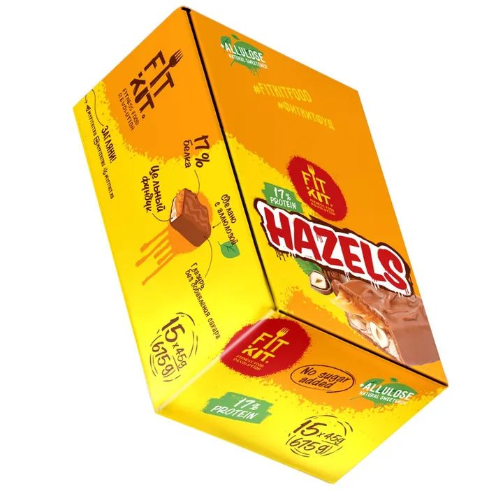 Протеиновый батончик FIT KIT Hazels ореховый, некалорийный 45 Грамм х 15 штук / без сахара
Протеиновый батончик FIT KIT Hazels ореховый, некалорийный 45 Грамм х 15 штук / без сахара