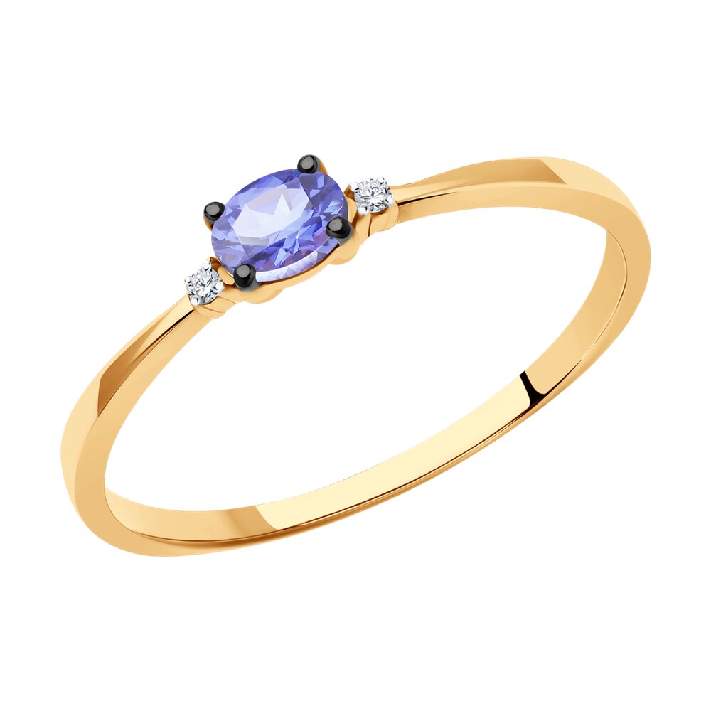Кольцо из красного золота с бриллиантом/танзанитом р. SOKOLOV Diamonds 6014240, 6014240
Кольцо из красного золота с бриллиантом/танзанитом р. SOKOLOV Diamonds 6014240, 6014240