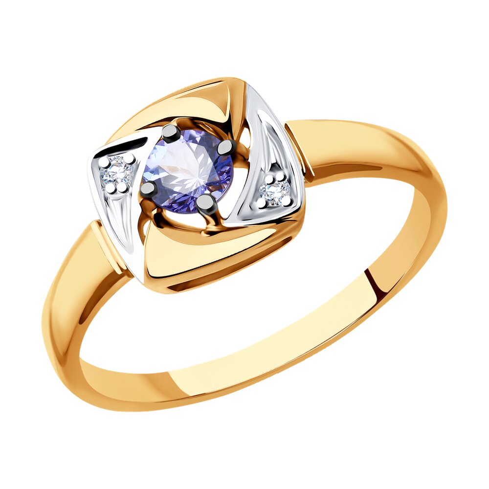 Кольцо из красного золота с бриллиантом/танзанитом р. 18 SOKOLOV Diamonds 6014114, 6014114
Кольцо из красного золота с бриллиантом/танзанитом р. 18 SOKOLOV Diamonds 6014114, 6014114