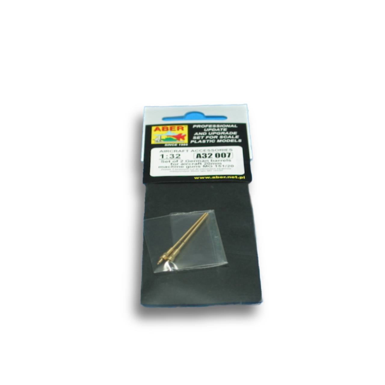 A32 007 Aber 1/32 Set of 2 barrels for German aircraft 20mm machine guns MG 151/20, Однотонный, A32 007
A32 007 Aber 1/32 Set of 2 barrels for German aircraft 20mm machine guns MG 151/20, Однотонный, A32 007