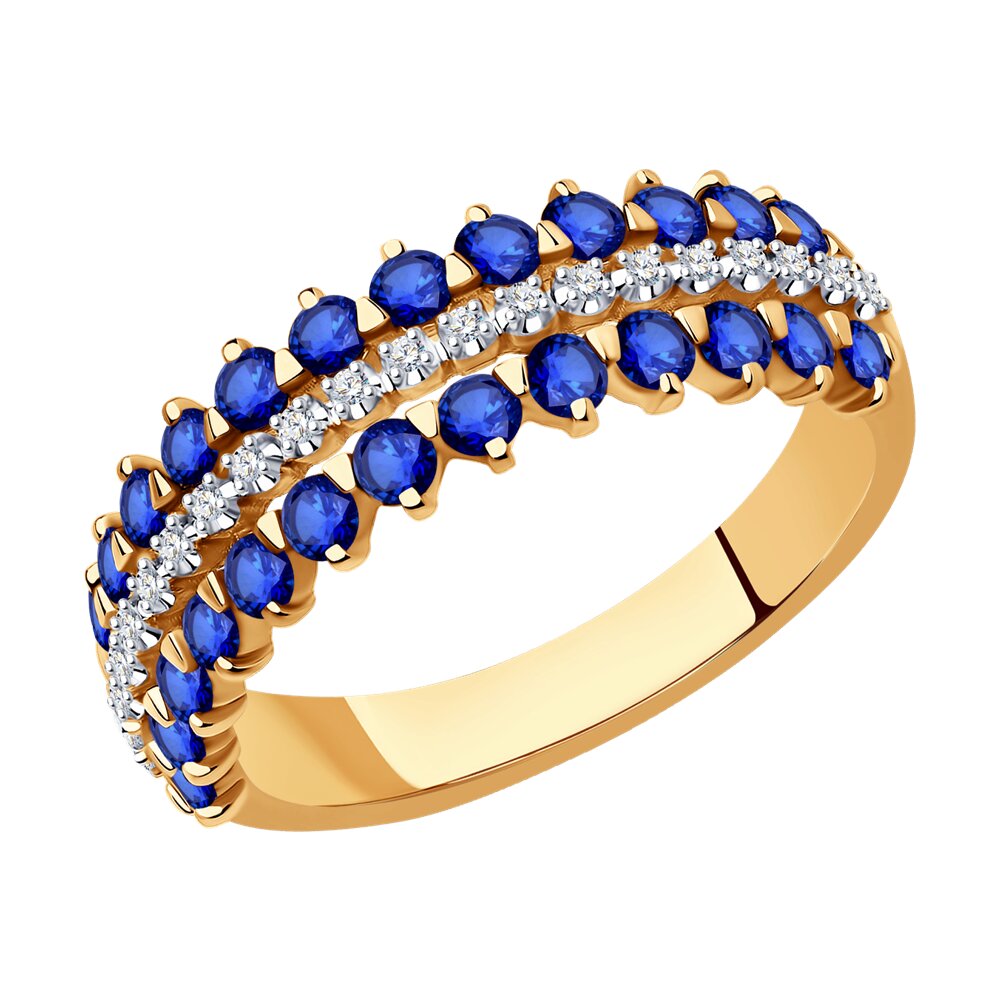Кольцо из красного золота с бриллиантом/сапфиром р. 18 SOKOLOV Diamonds 2011221, 2011221
Кольцо из красного золота с бриллиантом/сапфиром р. 18 SOKOLOV Diamonds 2011221, 2011221