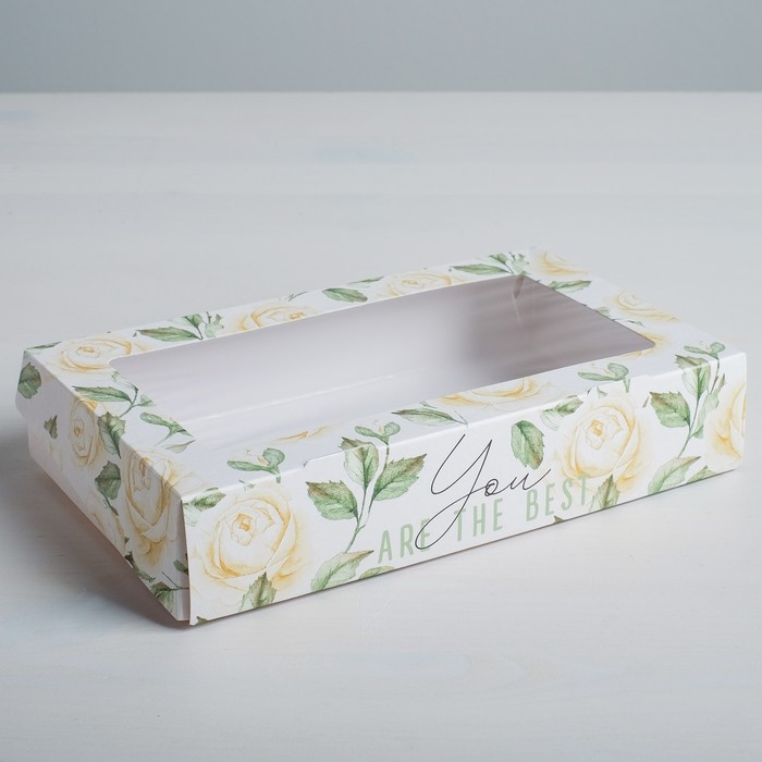 Коробка складная Дарите Счастье Flowers, 20 х 12 х 4 см, Белый;бежевый;зеленый, Коллекция упаковки "Нежные цветы"
Коробка складная Дарите Счастье Flowers, 20 х 12 х 4 см, Белый;бежевый;зеленый, Коллекция упаковки "Нежные цветы"