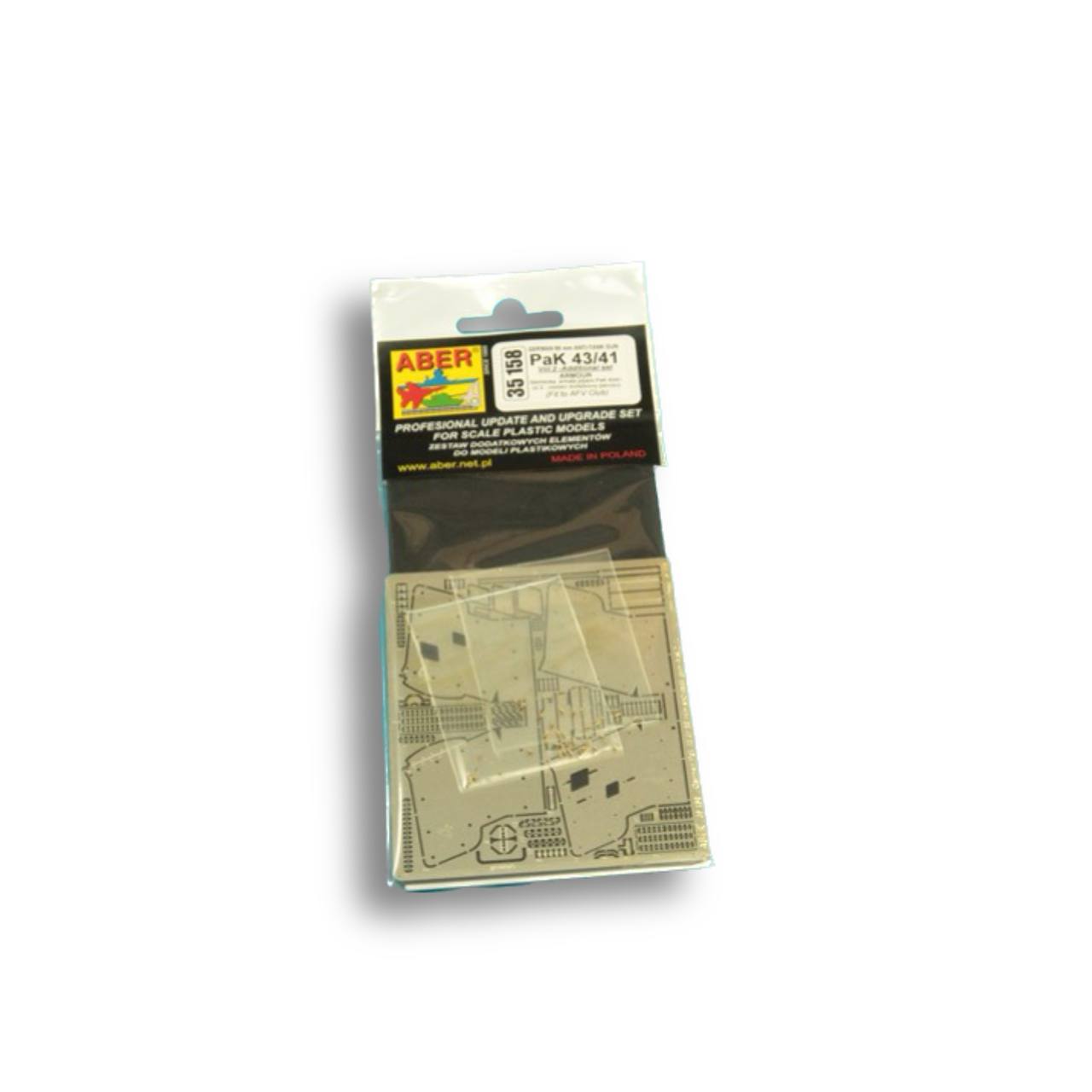35158 Aber 1/35 Фототравление для German 88 mm Anti-tank gun PaK 43/41 - vol. 2 - addition, Однотонный, 35158
35158 Aber 1/35 Фототравление для German 88 mm Anti-tank gun PaK 43/41 - vol. 2 - addition, Однотонный, 35158