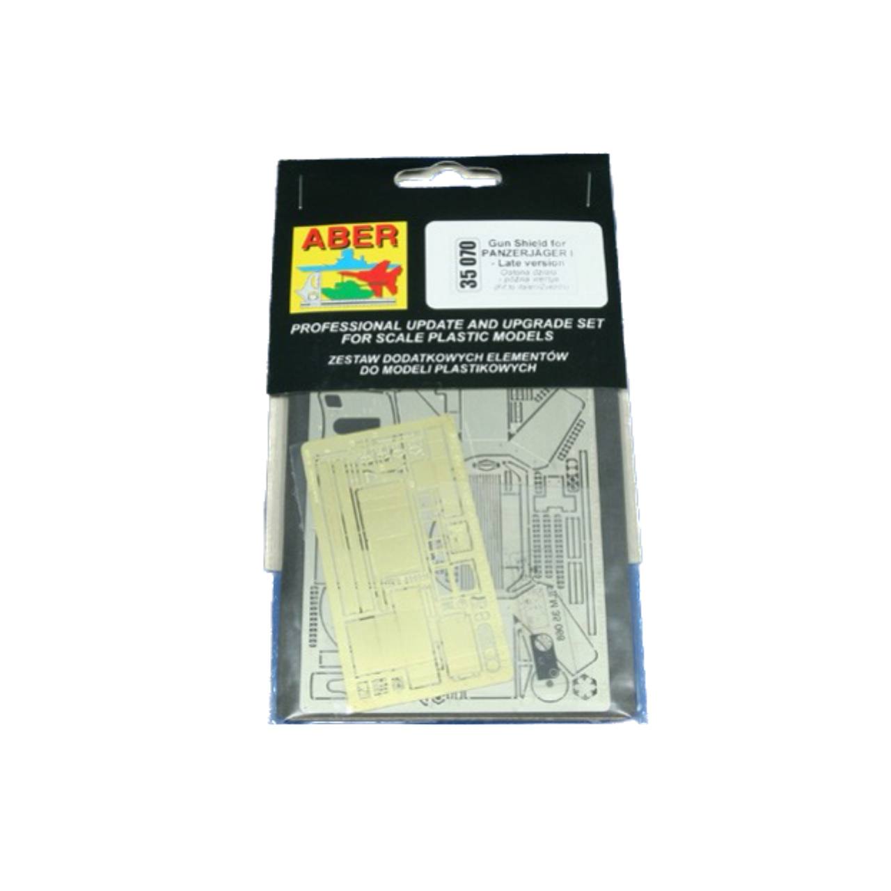 35070 Aber 1/35 Фототравление для Gun ahield for Panzerjager I with 4.7 cm Pak - late vers, Однотонный, 35070
35070 Aber 1/35 Фототравление для Gun ahield for Panzerjager I with 4.7 cm Pak - late vers, Однотонный, 35070