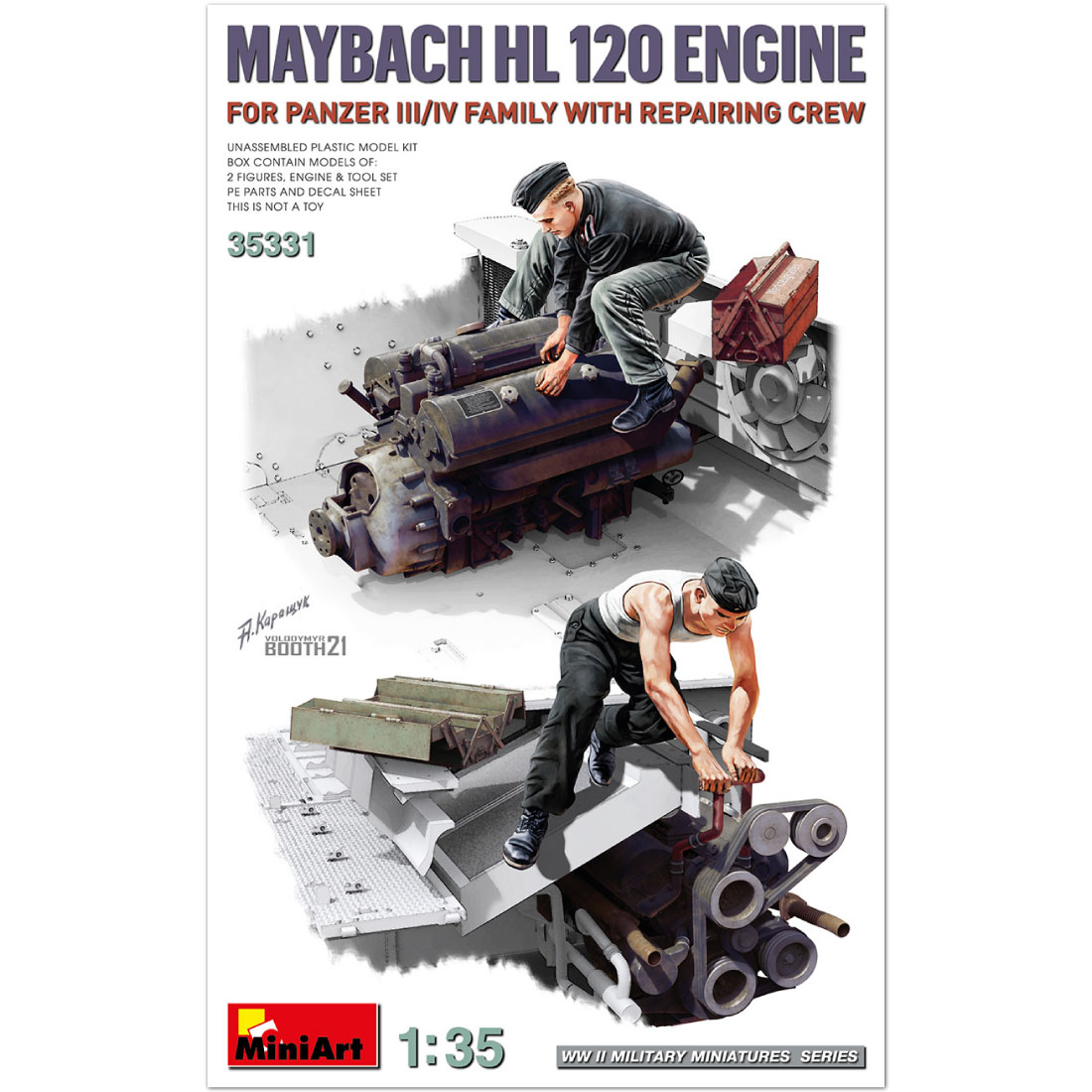 Сборная модель MiniArt 1/35 Двигатель Maybach HL 120 для танка Panzer III/IV +фигуры 35331
Сборная модель MiniArt 1/35 Двигатель Maybach HL 120 для танка Panzer III/IV +фигуры 35331
