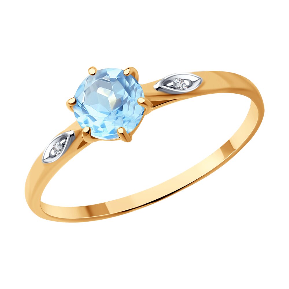 Кольцо из красного золота с бриллиантом/топазом р. , SOKOLOV Diamonds 71-00062, 71-00062
Кольцо из красного золота с бриллиантом/топазом р. , SOKOLOV Diamonds 71-00062, 71-00062