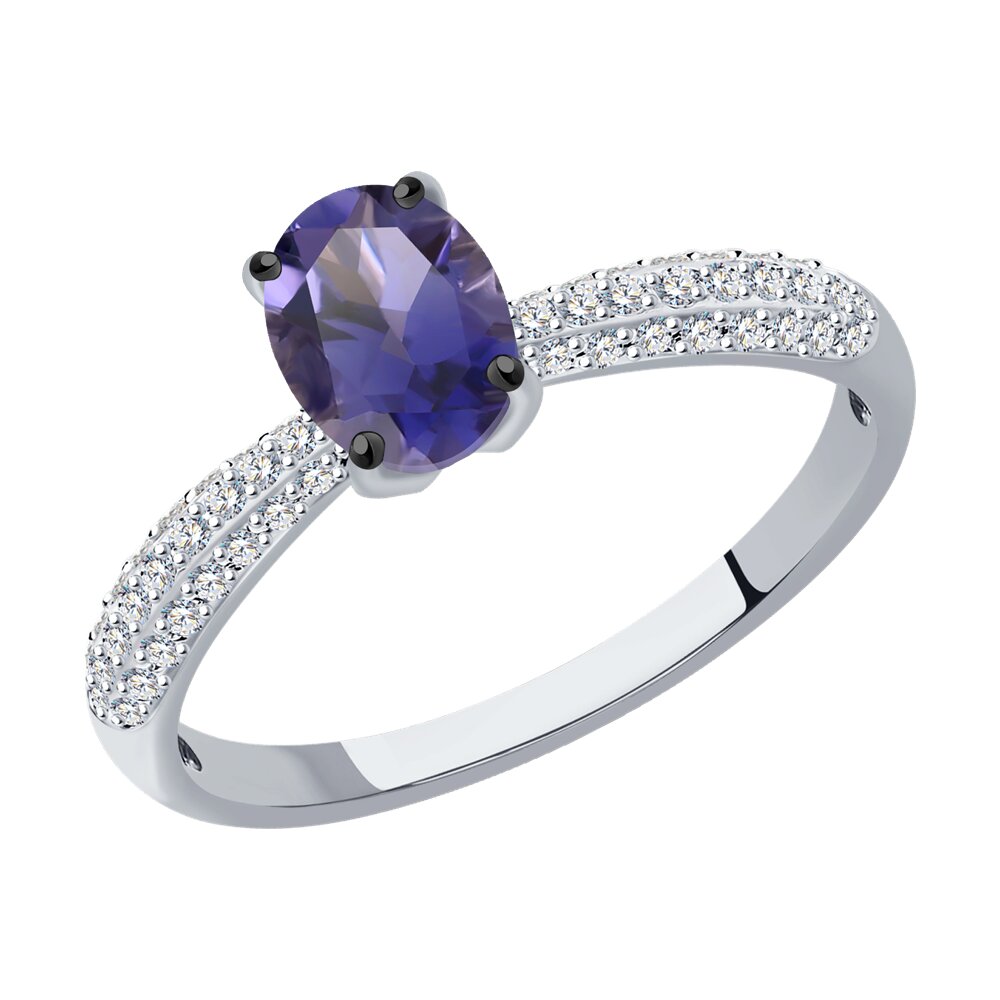 Кольцо из белого золота с бриллиантом/танзанитом р. SOKOLOV Diamonds 6014245-3, 6014245-3
Кольцо из белого золота с бриллиантом/танзанитом р. SOKOLOV Diamonds 6014245-3, 6014245-3