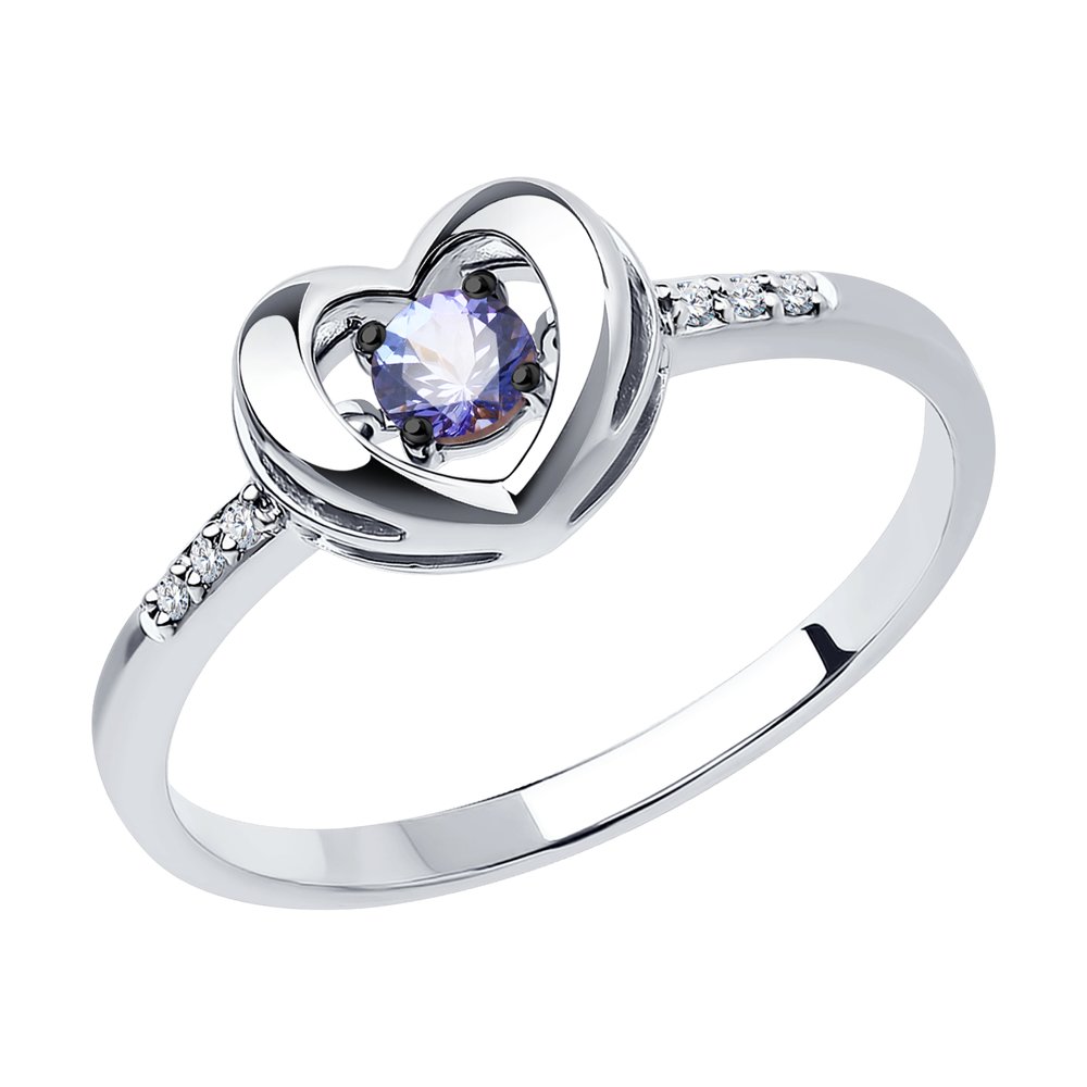 Кольцо из белого золота с бриллиантом/танзанитом р. 18,5 SOKOLOV Diamonds 6014231-3, 6014231-3
Кольцо из белого золота с бриллиантом/танзанитом р. 18,5 SOKOLOV Diamonds 6014231-3, 6014231-3