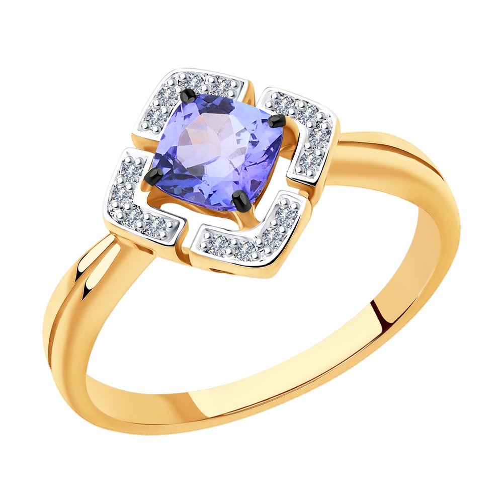 Кольцо из красного золота с бриллиантом/танзанитом р. 16 SOKOLOV Diamonds 6014121, 6014121
Кольцо из красного золота с бриллиантом/танзанитом р. 16 SOKOLOV Diamonds 6014121, 6014121