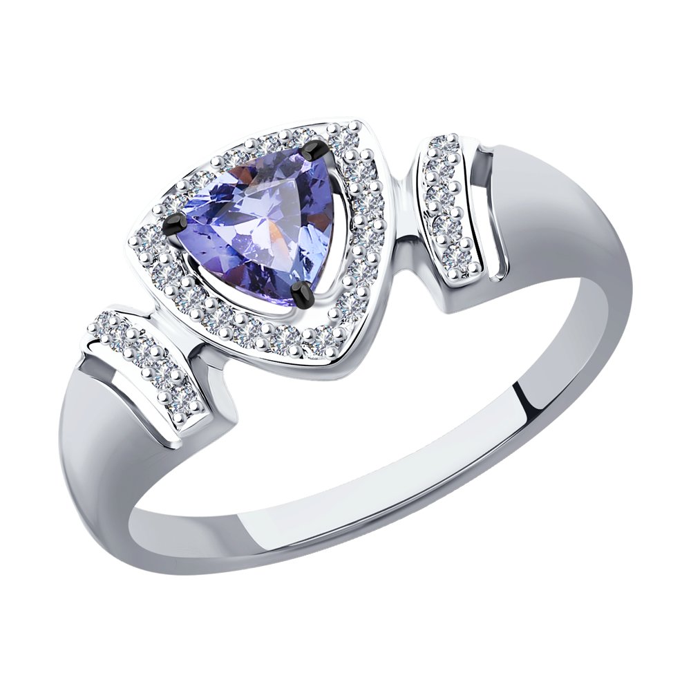 Кольцо из белого золота с бриллиантом/танзанитом р. 19 SOKOLOV Diamonds 6014117-3, 6014117-3
Кольцо из белого золота с бриллиантом/танзанитом р. 19 SOKOLOV Diamonds 6014117-3, 6014117-3