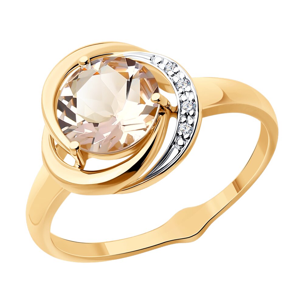 Кольцо из красного золота с бриллиантом/морганитом р. , SOKOLOV Diamonds 6014091, 6014091
Кольцо из красного золота с бриллиантом/морганитом р. , SOKOLOV Diamonds 6014091, 6014091