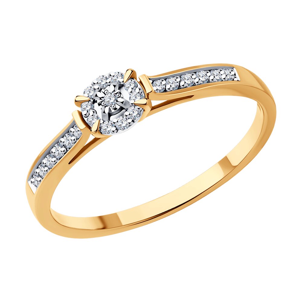Кольцо помолвочное из комбинированного золота с бриллиантом р. Diamant 51-210-01923-1, 51-210-01923-1
Кольцо помолвочное из комбинированного золота с бриллиантом р. Diamant 51-210-01923-1, 51-210-01923-1