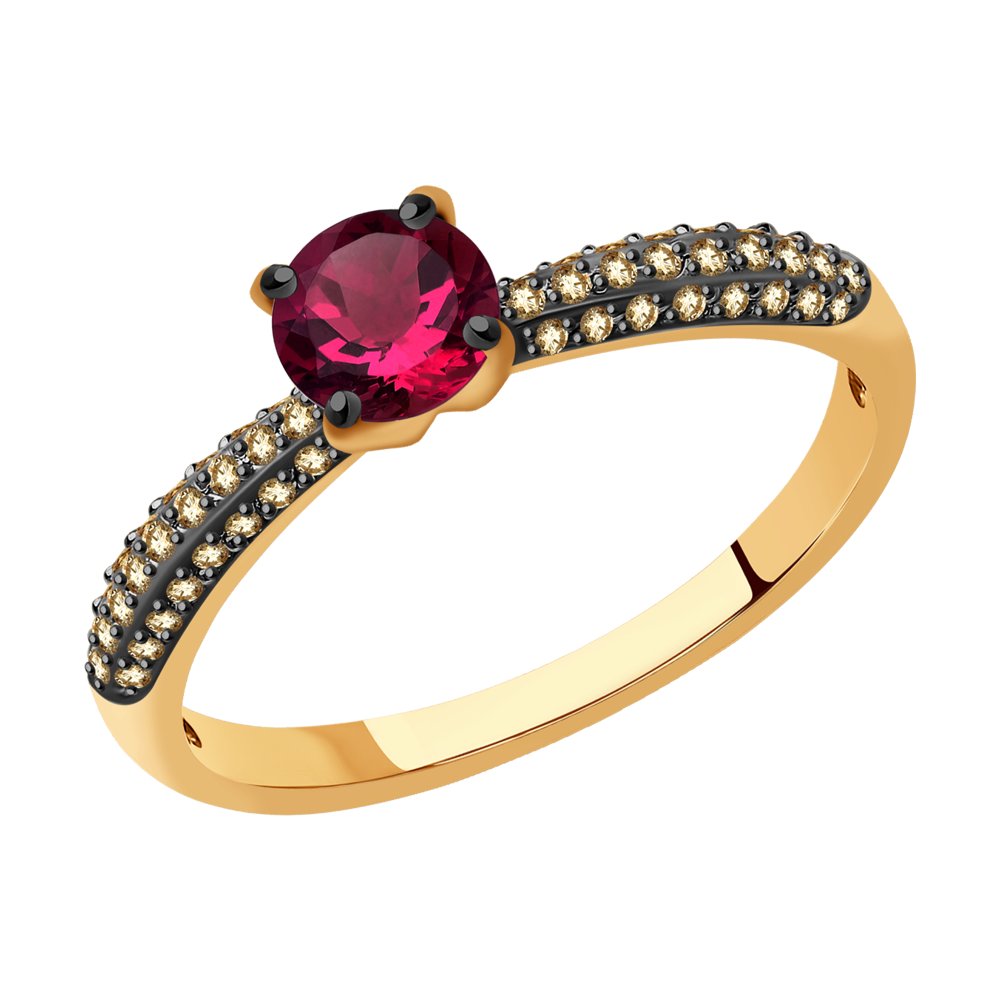 Кольцо из красного золота с бриллиантом/рубином р. 18 SOKOLOV Diamonds 4010678, 4010678
Кольцо из красного золота с бриллиантом/рубином р. 18 SOKOLOV Diamonds 4010678, 4010678