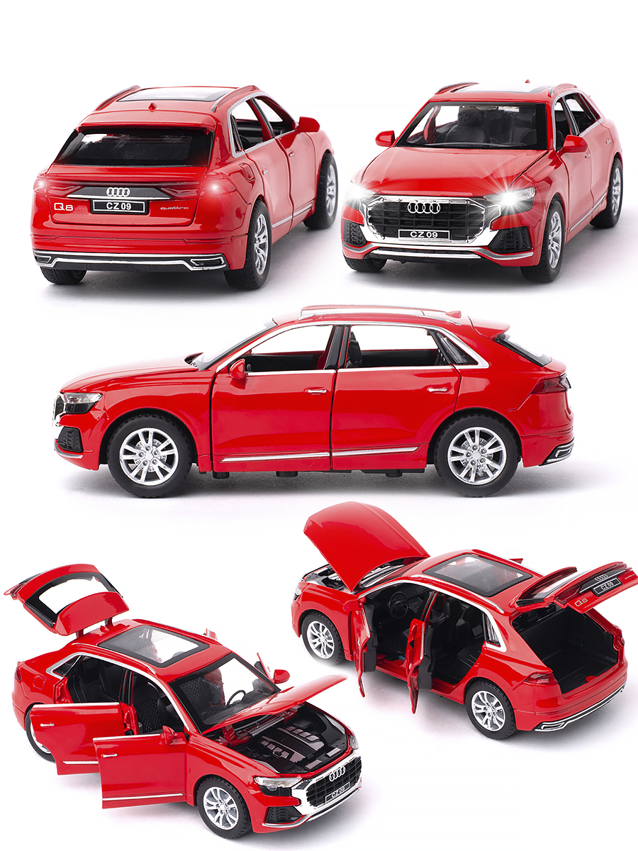 Машинки игрушки для мальчиков коллекционная Audi Q8 1:32.CHE ZHI CARS.красный, Audi Q8
Машинки игрушки для мальчиков коллекционная Audi Q8 1:32.CHE ZHI CARS.красный, Audi Q8