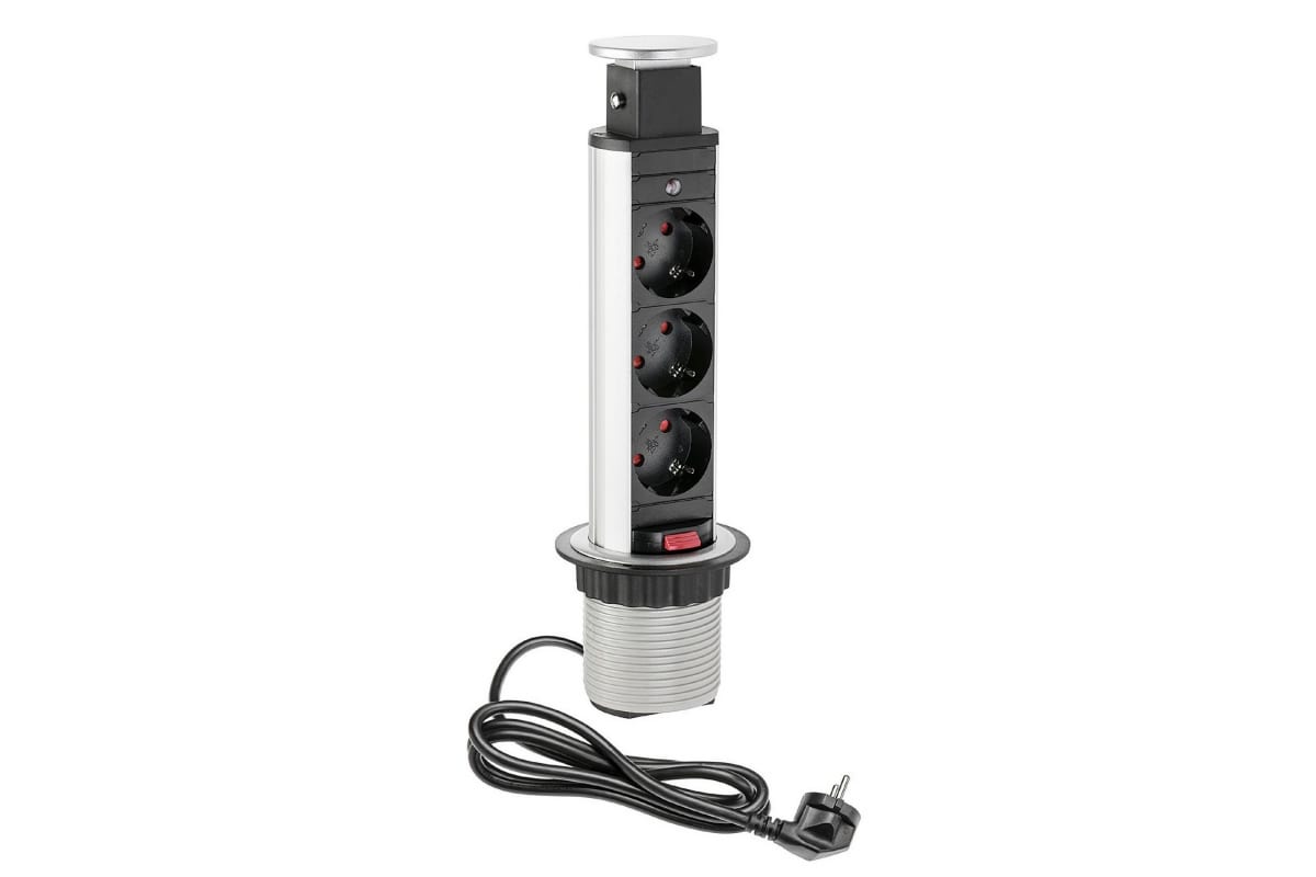 Блок розеток выдвижной 3 розетки AE-BPW3S60U-20 (Schuko) 2xUSB, черный, с проводом 1,5 мет
Блок розеток выдвижной 3 розетки AE-BPW3S60U-20 (Schuko) 2xUSB, черный, с проводом 1,5 мет