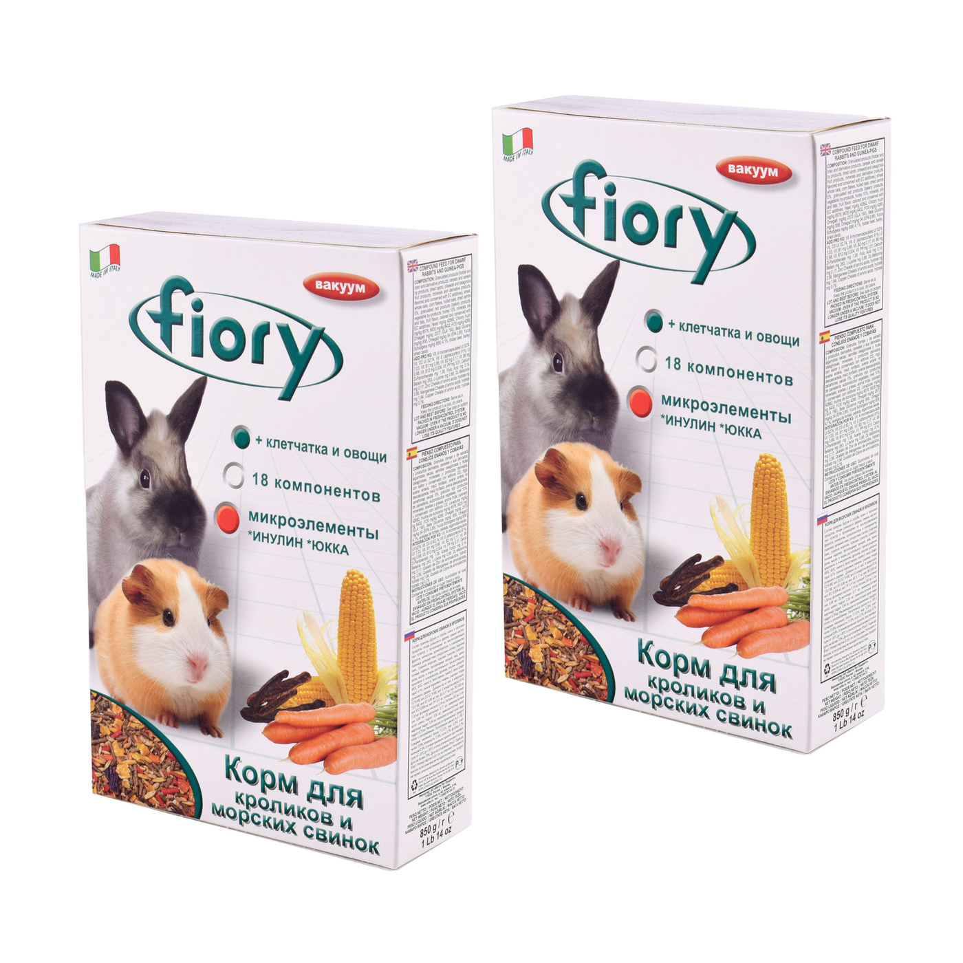 Сухой корм для морских свинок и кроликов FIORY Conigli e cavie, 850 г, 2 шт, Conigli e cavie
Сухой корм для морских свинок и кроликов FIORY Conigli e cavie, 850 г, 2 шт, Conigli e cavie