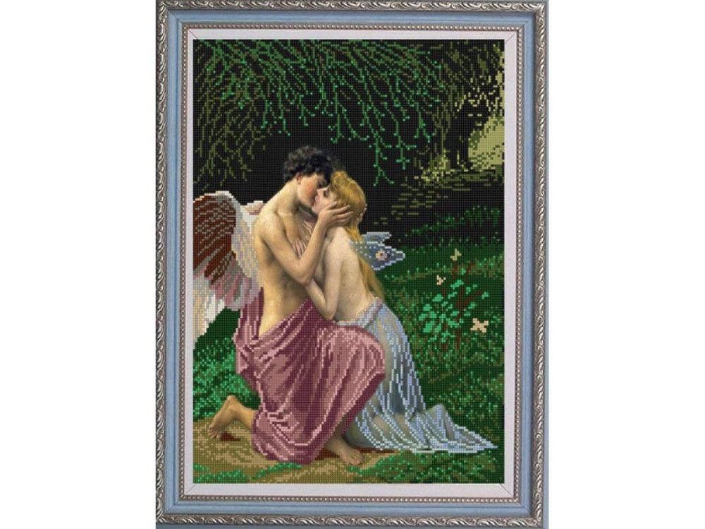 Рисунок на ткани Конёк Амур и Психея 
Рисунок на ткани Конёк Амур и Психея