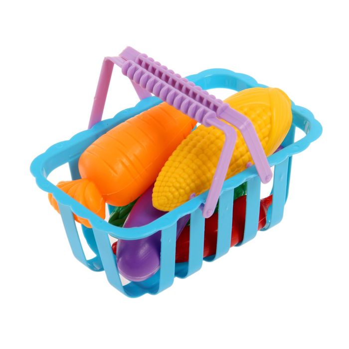 фото Игрушечная продуктовая корзина «магазинчик» nobrand
