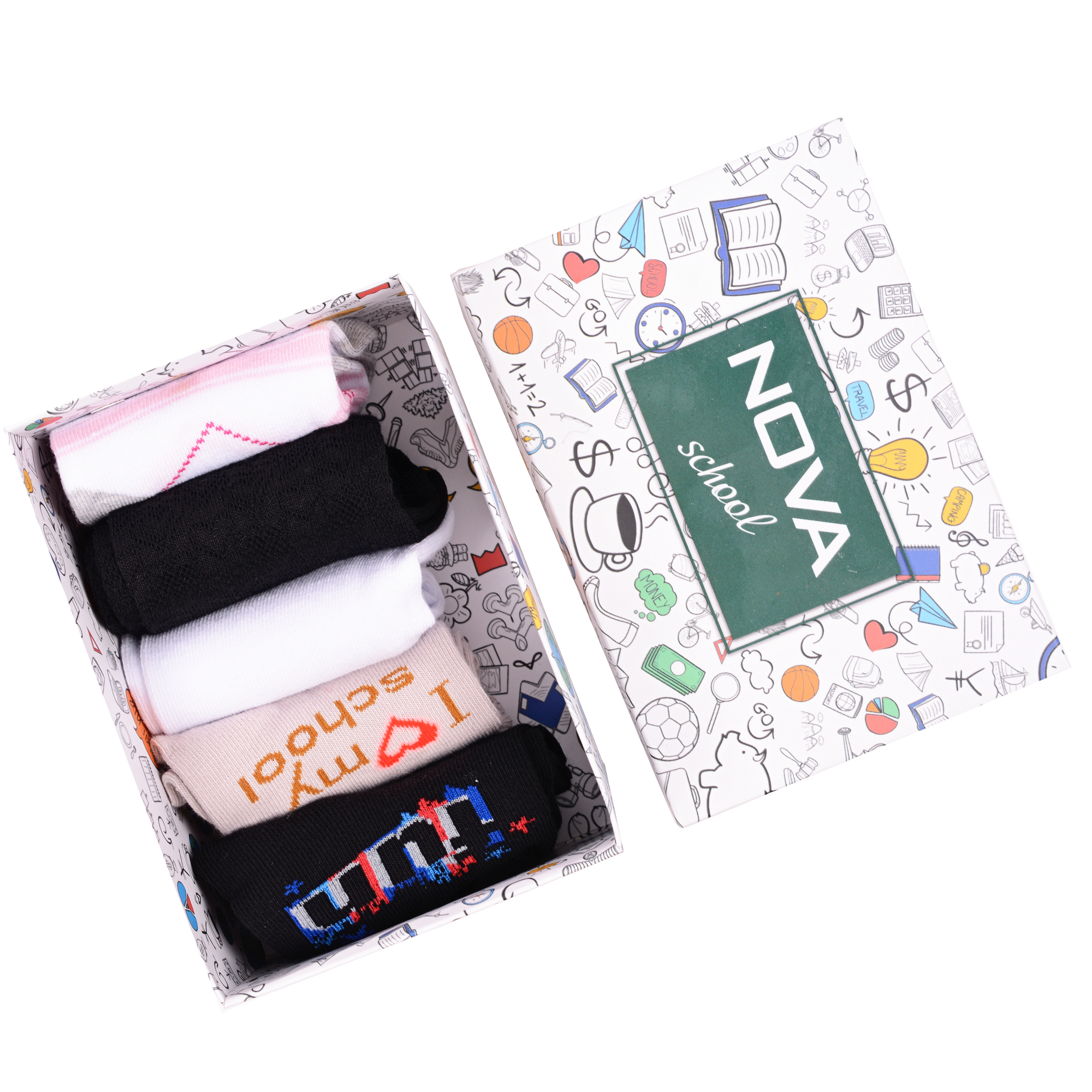 Носки детские Красная Ветка School Box #1, микс 32, 22-24, Синий;розовый;белый;черный, School Box #1
Носки детские Красная Ветка School Box #1, микс 32, 22-24, Синий;розовый;белый;черный, School Box #1